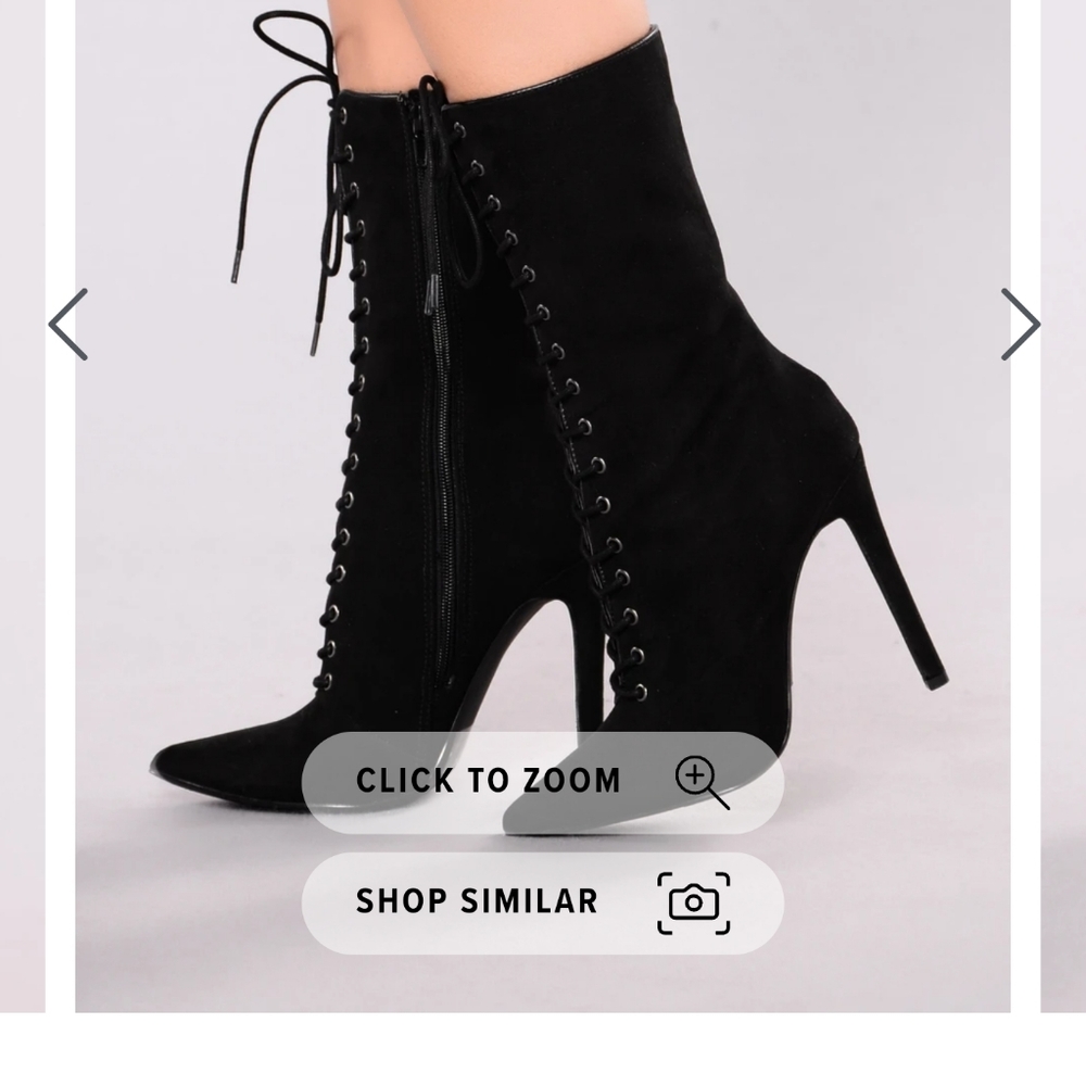 Fashion Nova Lace up Bootie